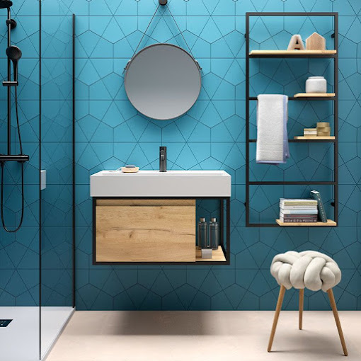 Almacenes Laguna - baño azul